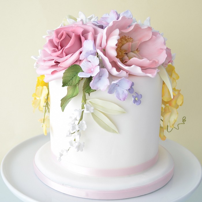 Geneva Homemade Flower Cake Petra Cakes