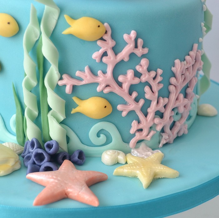 Gâteau d'anniversaire 'Sous la mer' fait maison à Genève | Petra Cakes